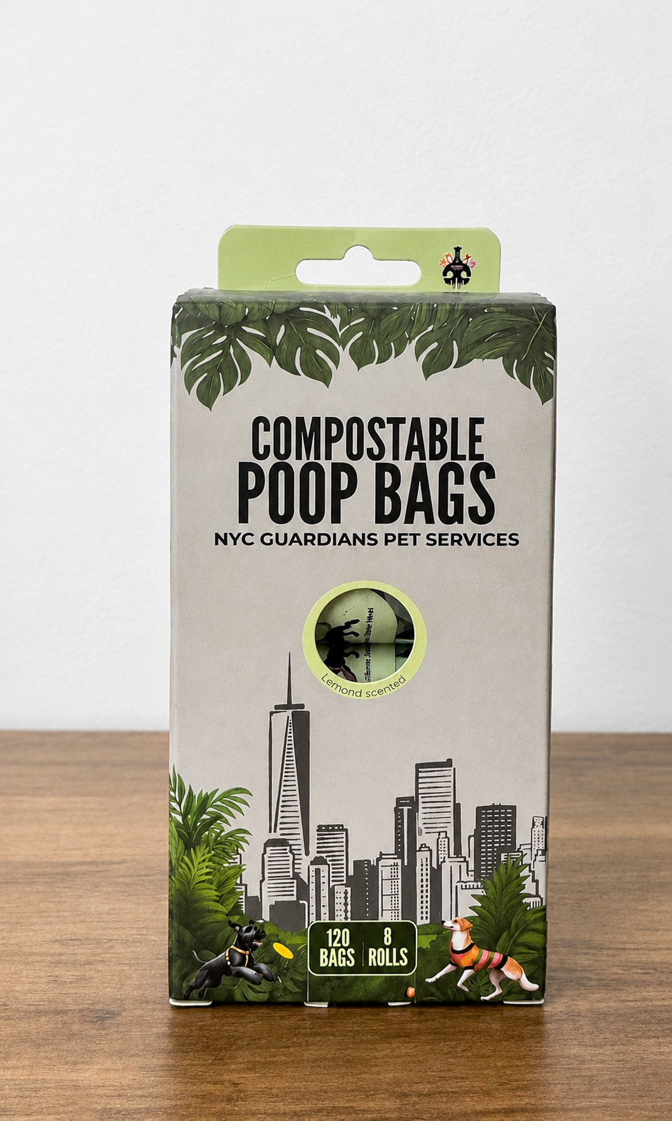 NYC Guardians Compostable Dog Poop Bags - Lemon Scent | 120 Bags