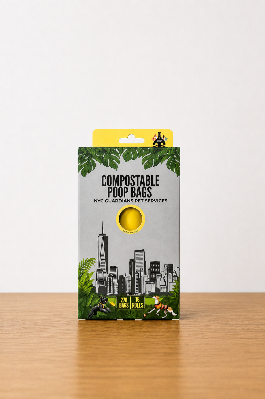 NYC Guardians Compostable Dog Poop Bags – Coffee Scent | 270 Bags