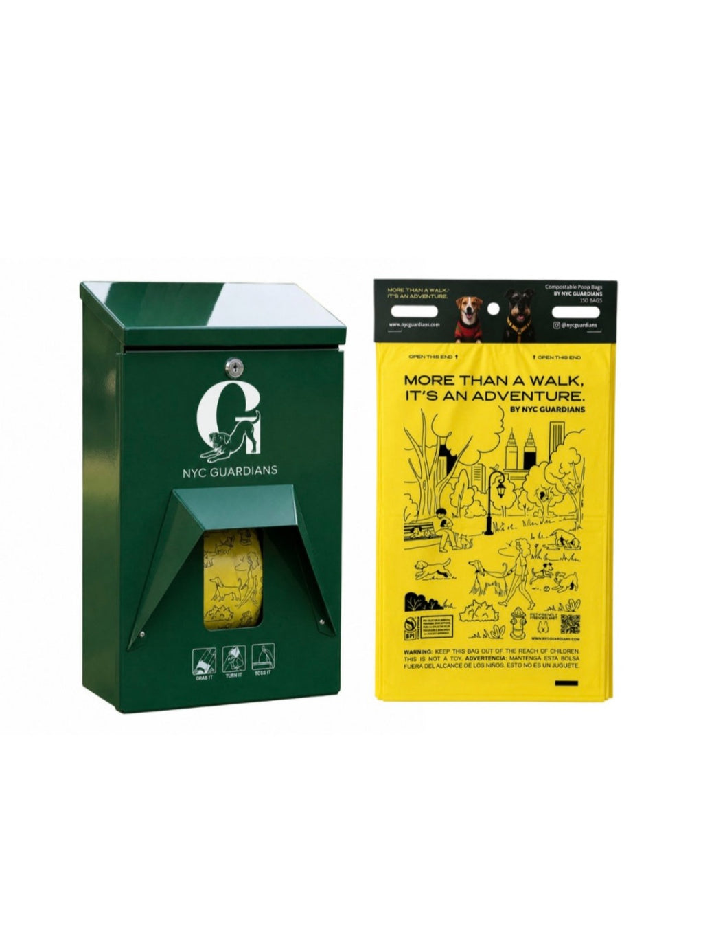 Compostable Calendar Poop Bags | 150 Bags for Park Dispensers